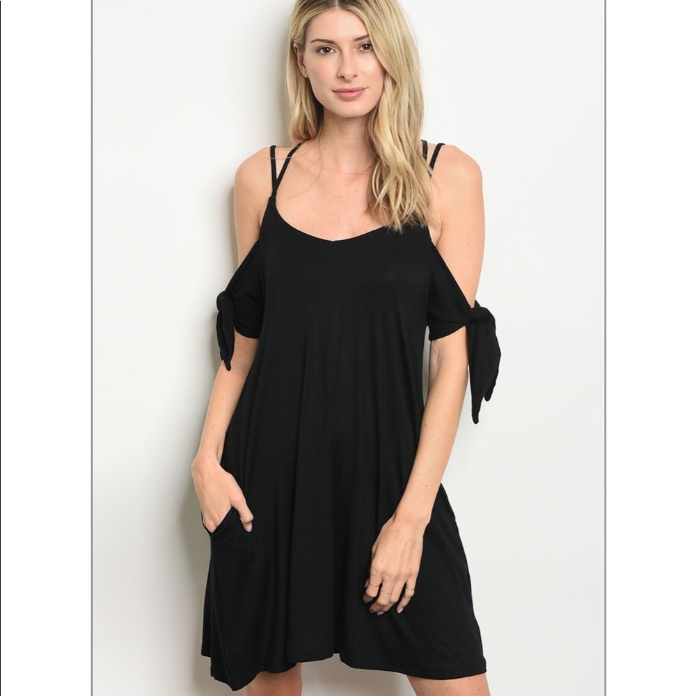 Santa Monica Pier Cold Shoulder Midi Dress - Picture 4 of 6